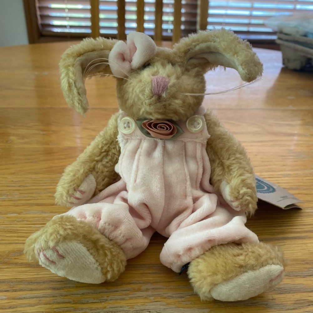 Hailey stuffed rabbit tags still attached